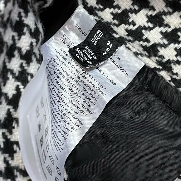 VERO MODA Harper Houndstooth A-Line Mini Skirt - Picture 6 of 10